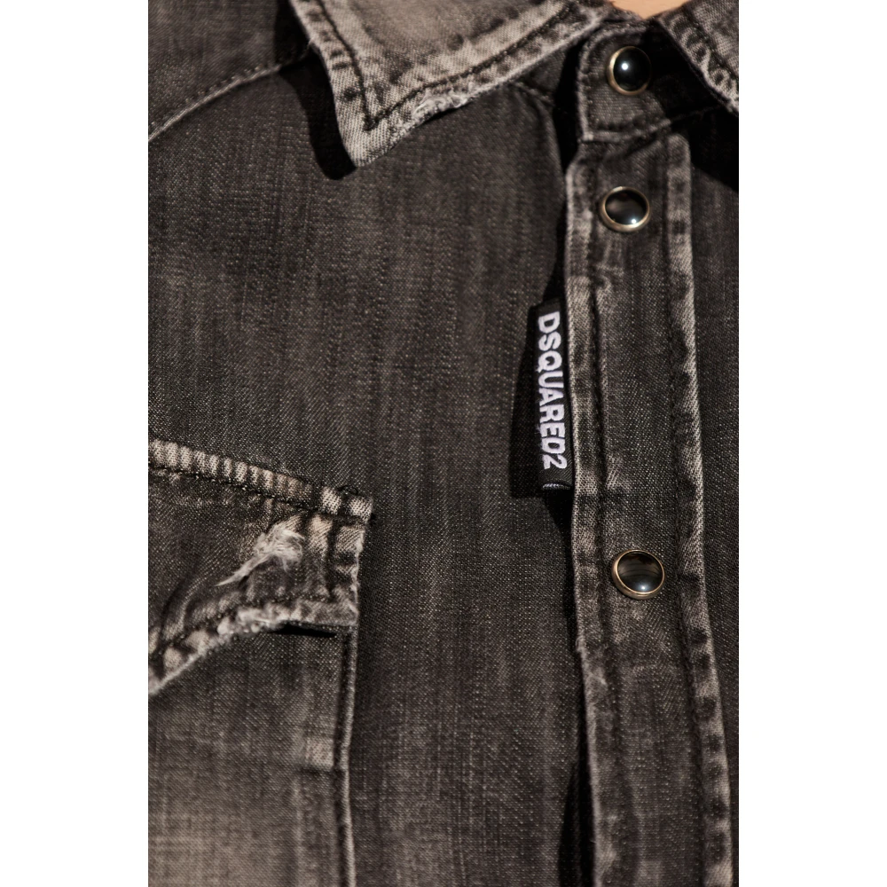 Dsquared2 Denim overhemd Gray Dames