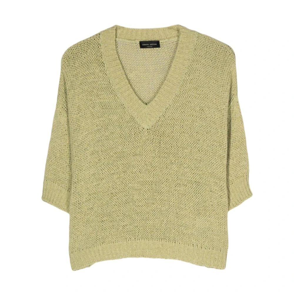 Roberto Collina Groene Sweaters voor Heren Green Dames