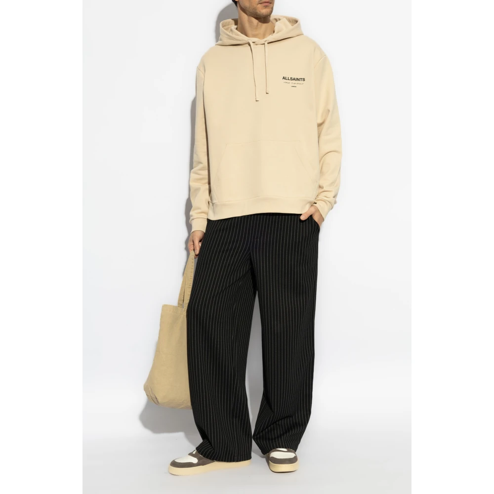 AllSaints Underground Hoodie Beige Heren