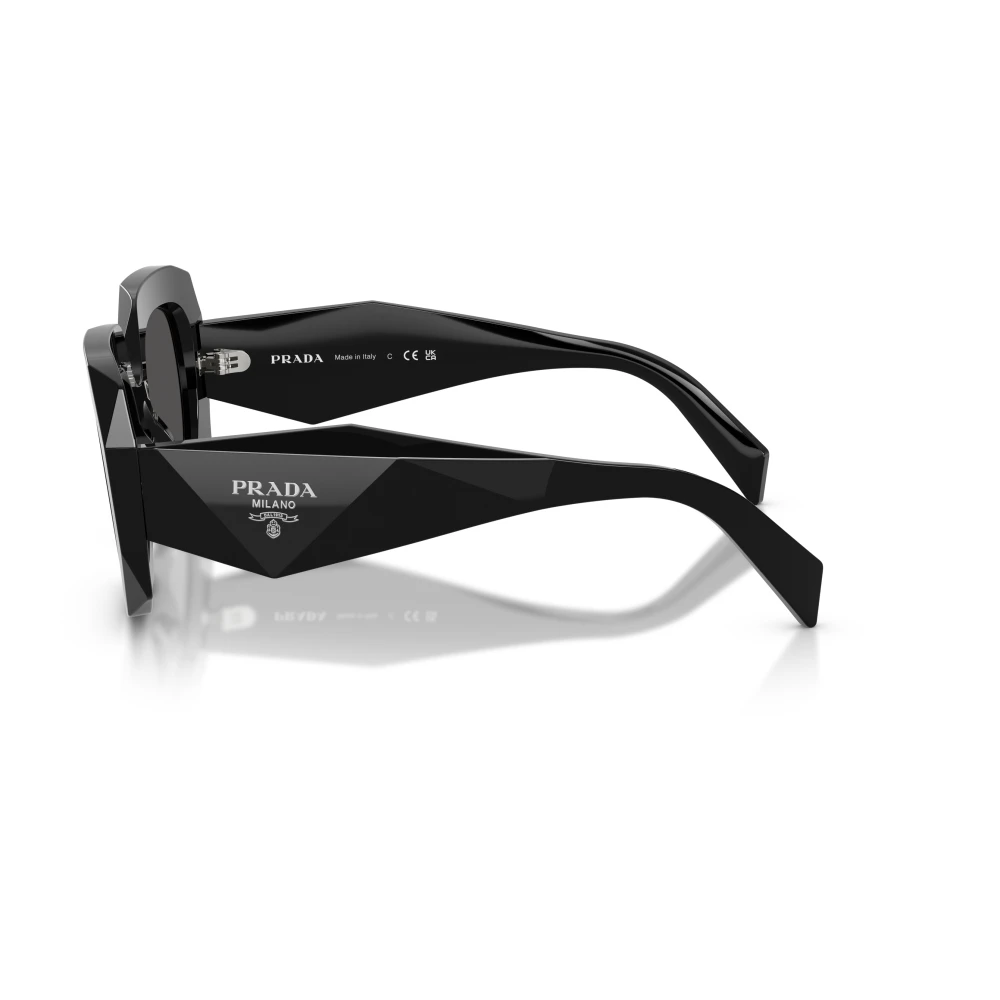 Prada Black Sunglasses, Unisex, 54 Mm, B23s Square Sunglasses