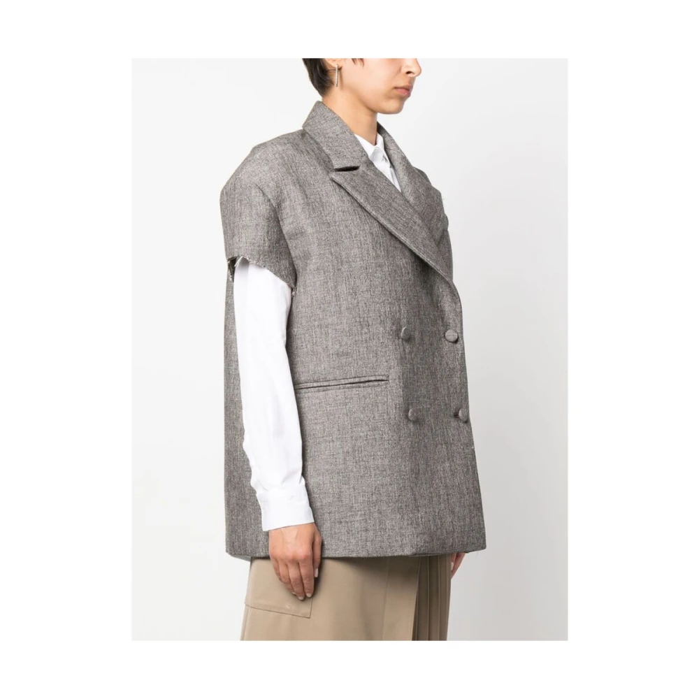 Niccolò Pasqualetti Double-Breasted Coats Brown Dames