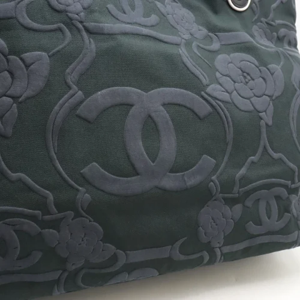 Chanel Vintage Pre-owned Canvas totes Black Dames