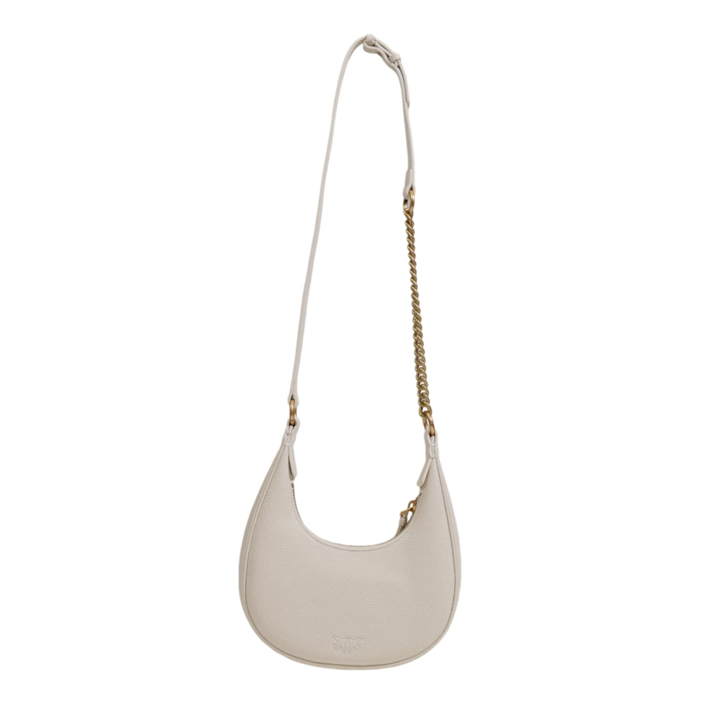 pinko Mini Hobo Tas Herfst Winter Collectie White Dames