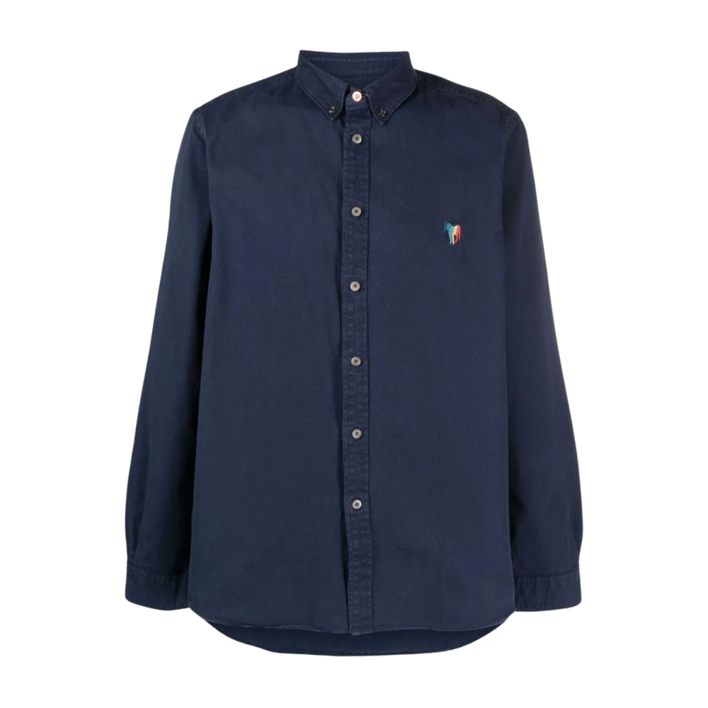 PS By Paul Smith Casual Shirts Blue Heren