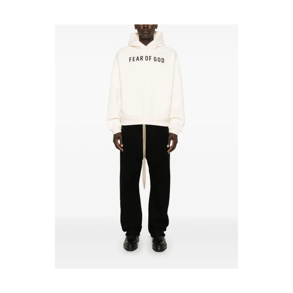 Fear Of God Beige Jersey Sweatshirt met Logo Print White Heren