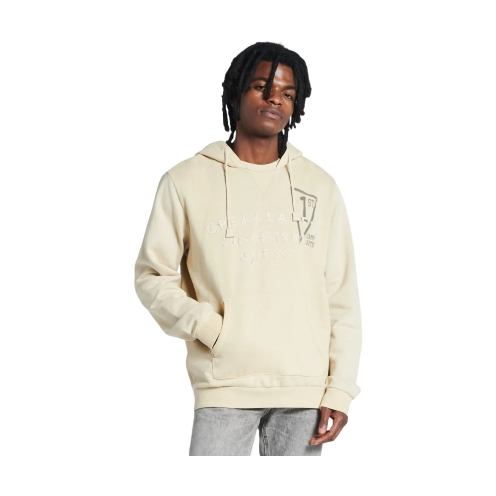 Guess Hoodie Beige Heren