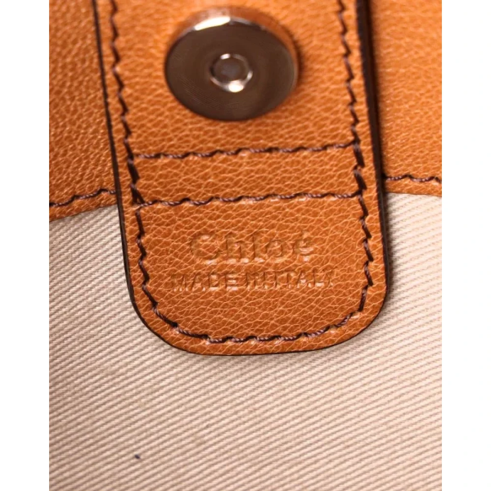 Chloé Leather handbags Brown Dames