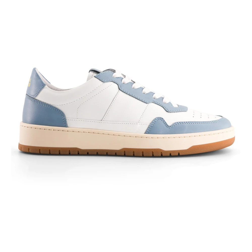 National Standard Handgjorda White Ciel Sneakers Blue, Herr