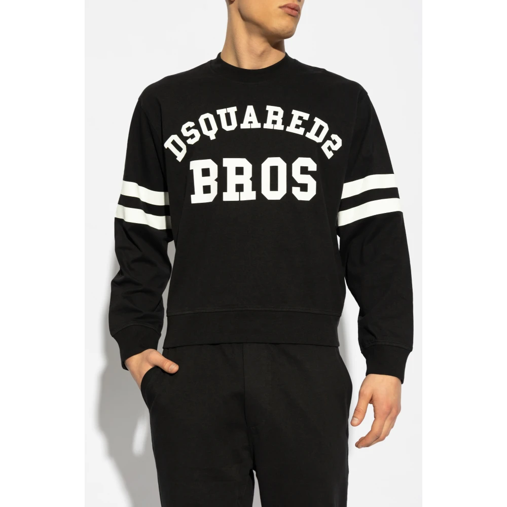 Dsquared2 T-shirt met logo Black Heren