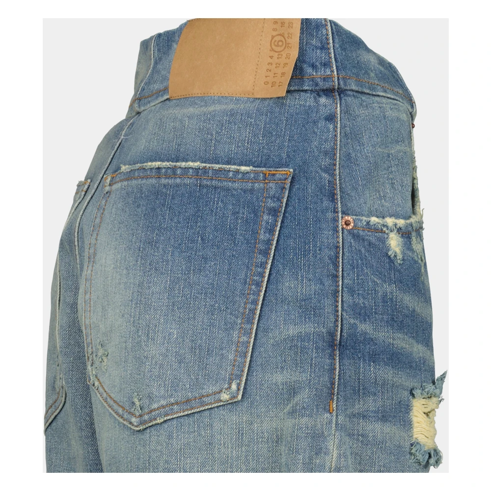 MM6 Maison Margiela Vintage Blue Denim Jeans Blue Dames
