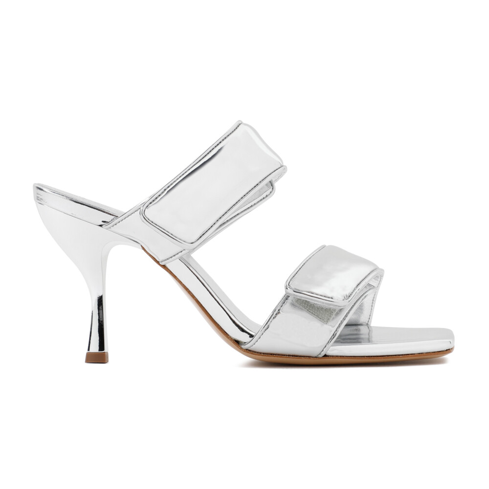 GIA BORGHINI x Fai Khadra Aalto Heel in Silver | FWRD