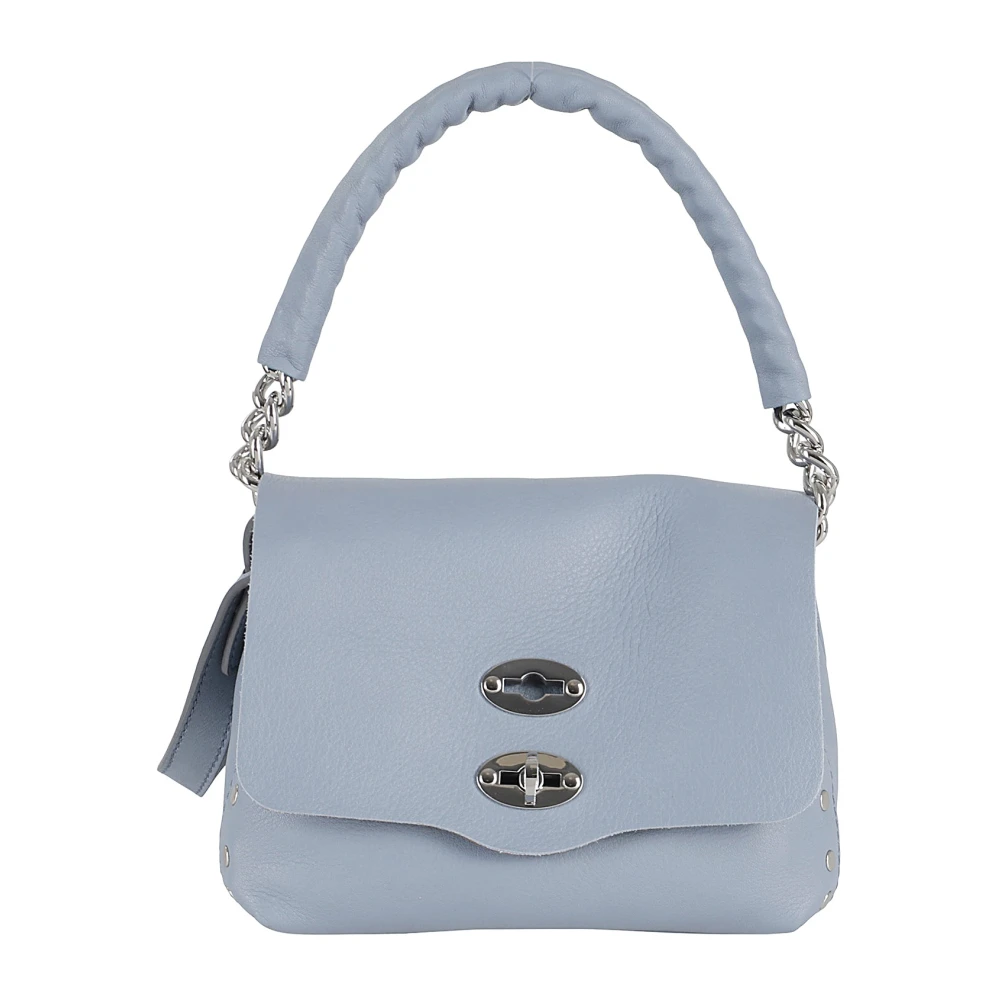 Zanellato Lichtgewicht Ketting Schoudertas Blue Dames
