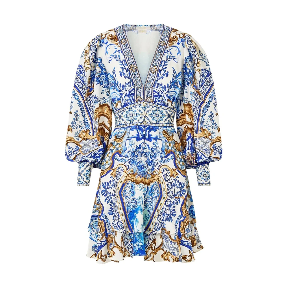 Camilla Ruchesjurk Azul Adventures Blue Dames