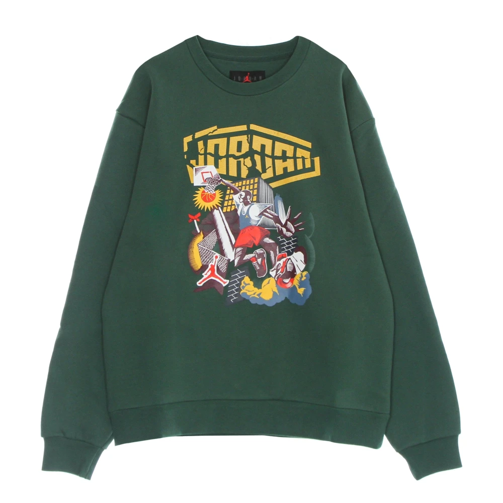 Jordan Sport DNA Crew Sweatshirt Noble Green Heren