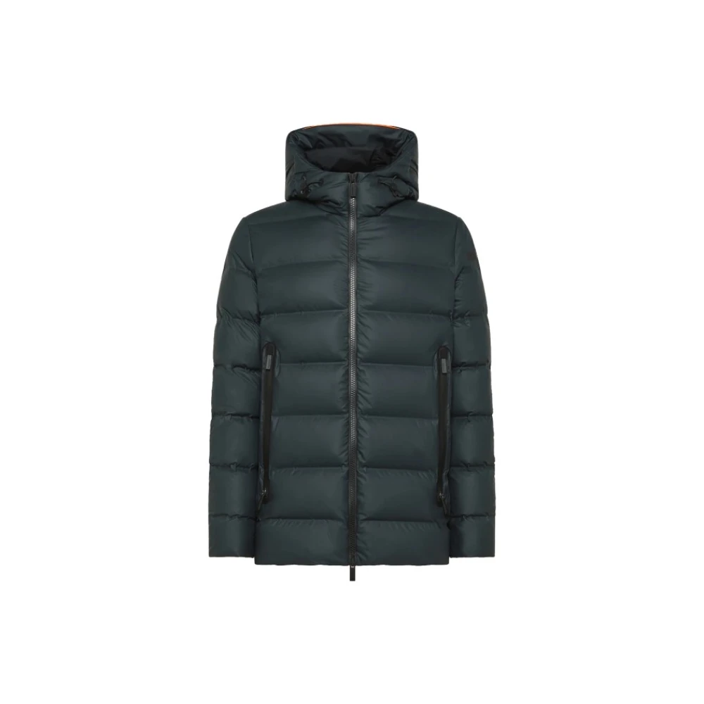 RRD Rubber Hooded Parka met naadloos ontwerp Green Heren