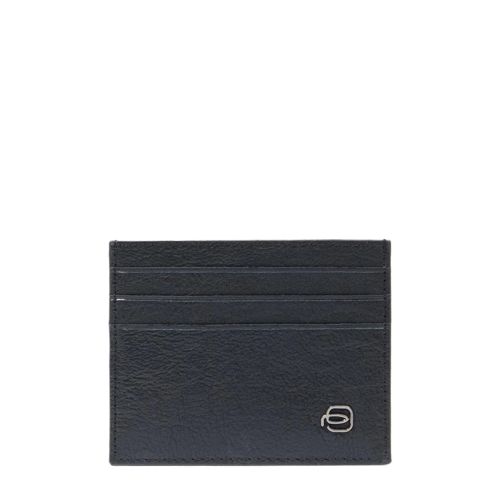 Piquadro Herr Svart Accessoarer One Size, Läder, Leather Men's Slim Credit Card Holder With Rfid Protection