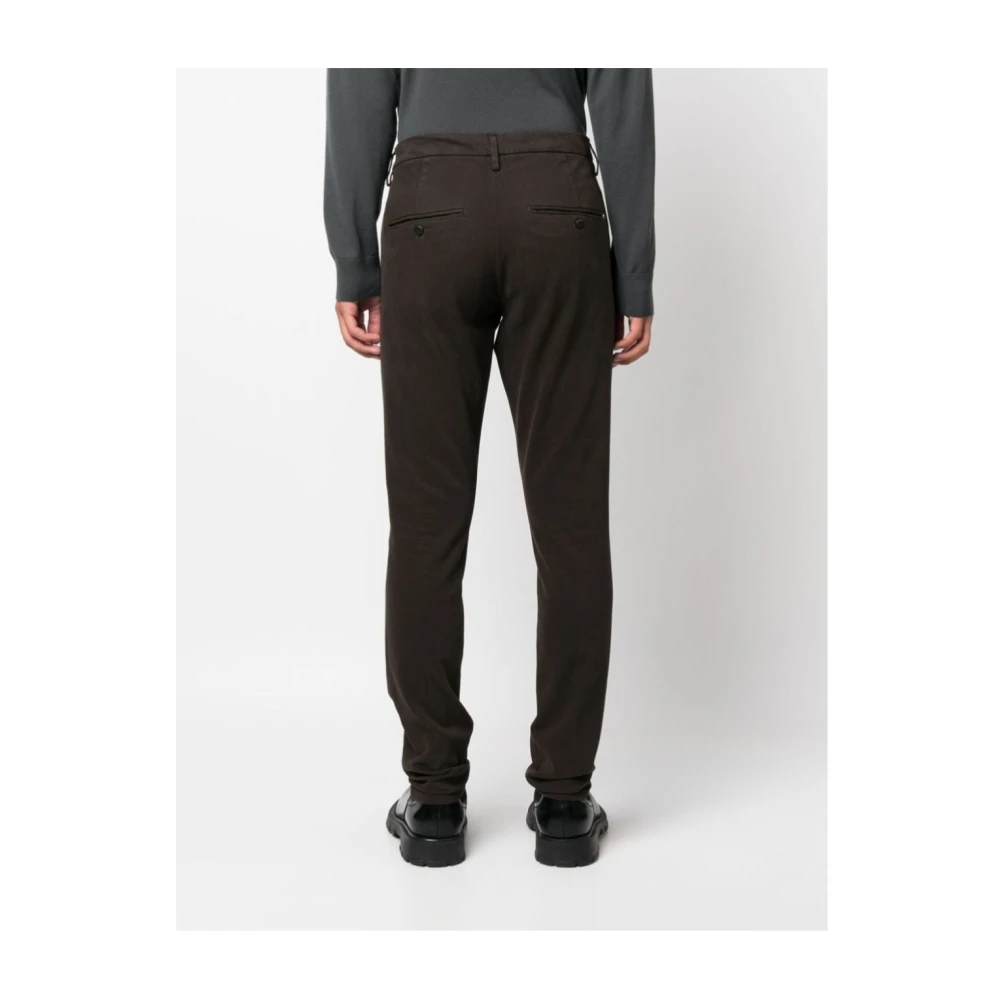 Dondup Chinos Gaubert 718 Stijlvolle Broek Brown Heren
