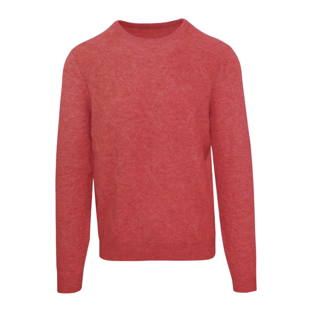 Malo Lyxig Cashmere Ulltröja Red, Herr