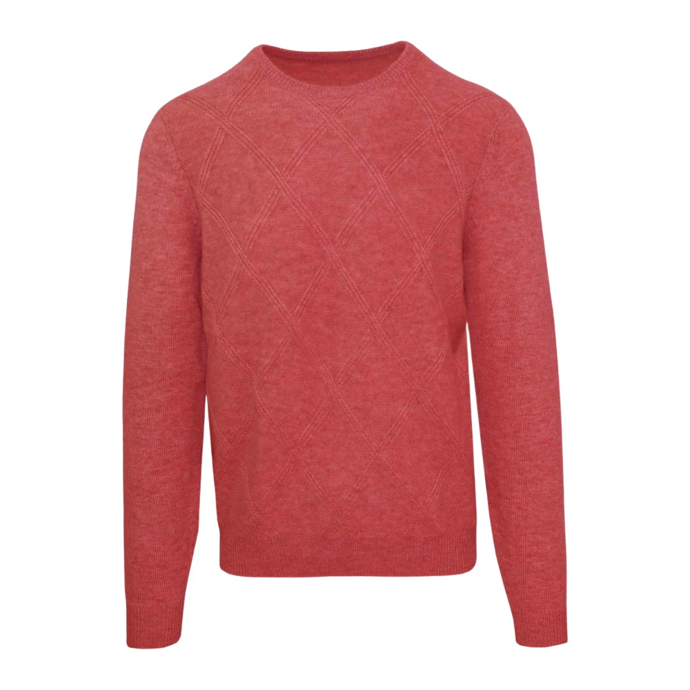 Malo Luxe Cashmere Wol Trui Red Heren