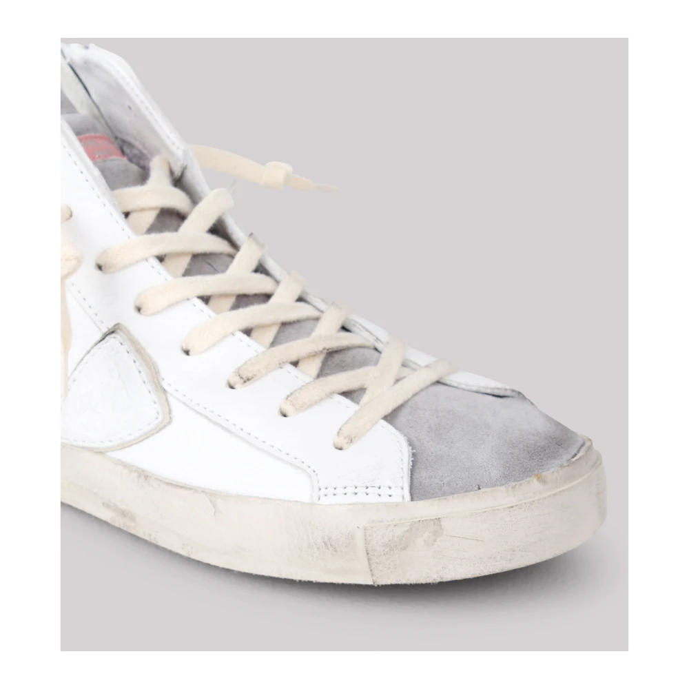 Philippe Model Kleur-blok hoge sneakers White Dames