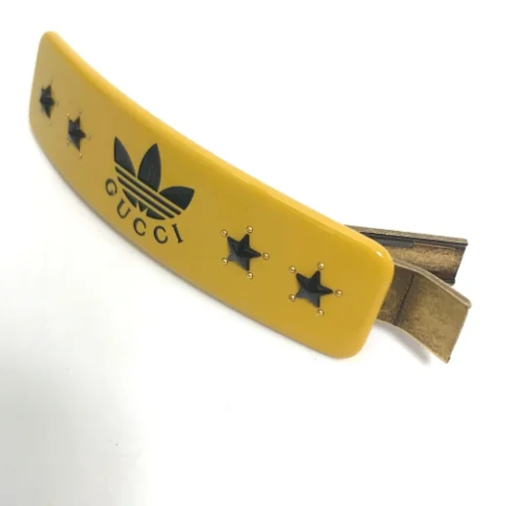 Gucci Vintage Pre-owned Fabric hair-accessories Yellow Dames