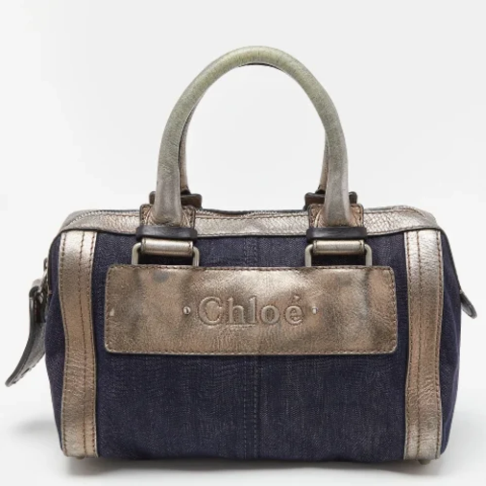 Chloé Pre-owned Denim handbags Blue Dames