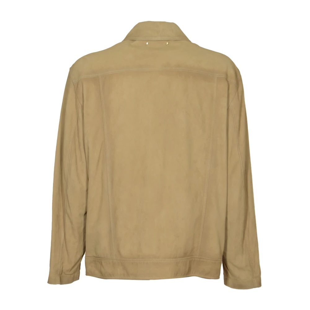 Golden Goose Stijlvolle Jassen voor een Trendy Look Beige Heren