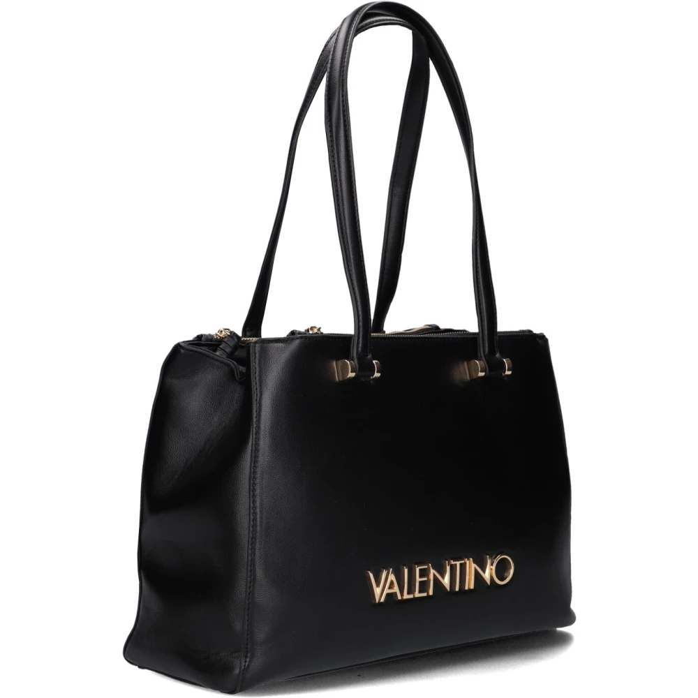 Valentino Chique Zwarte Shopper Tas Black Dames