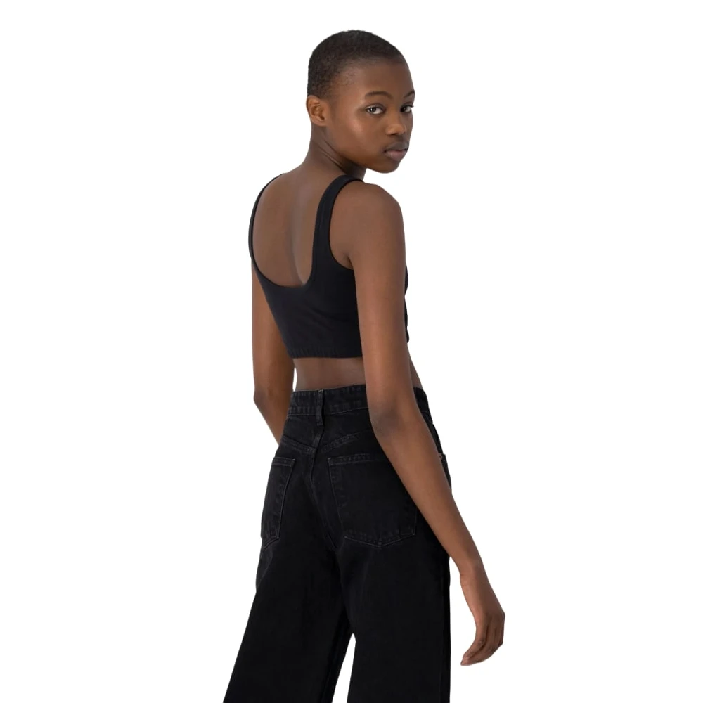 Champion Sleeveless Tops Black Dames