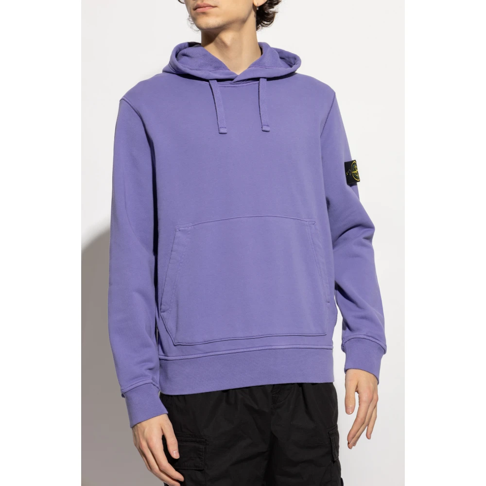 Stone Island Hoodie Purple Heren