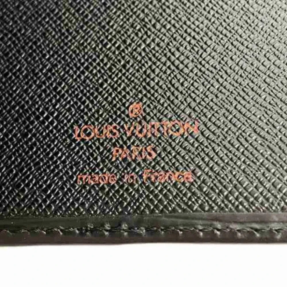 Louis Vuitton Vintage Pre-owned Leather wallets Black Heren