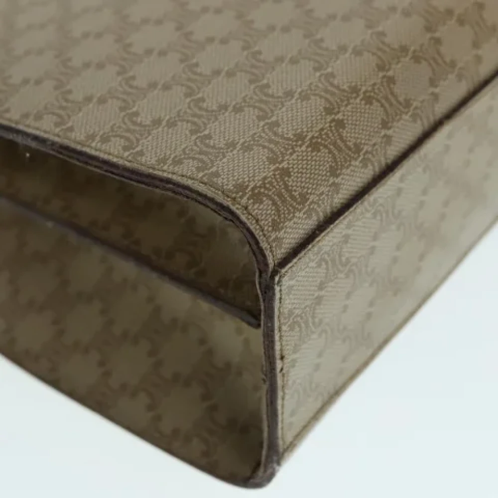 Celine Vintage Pre-owned Canvas handbags Beige Dames