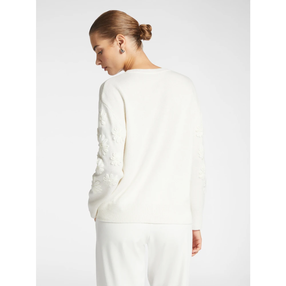 Elena Mirò Stijlvolle Maglia Top White Dames