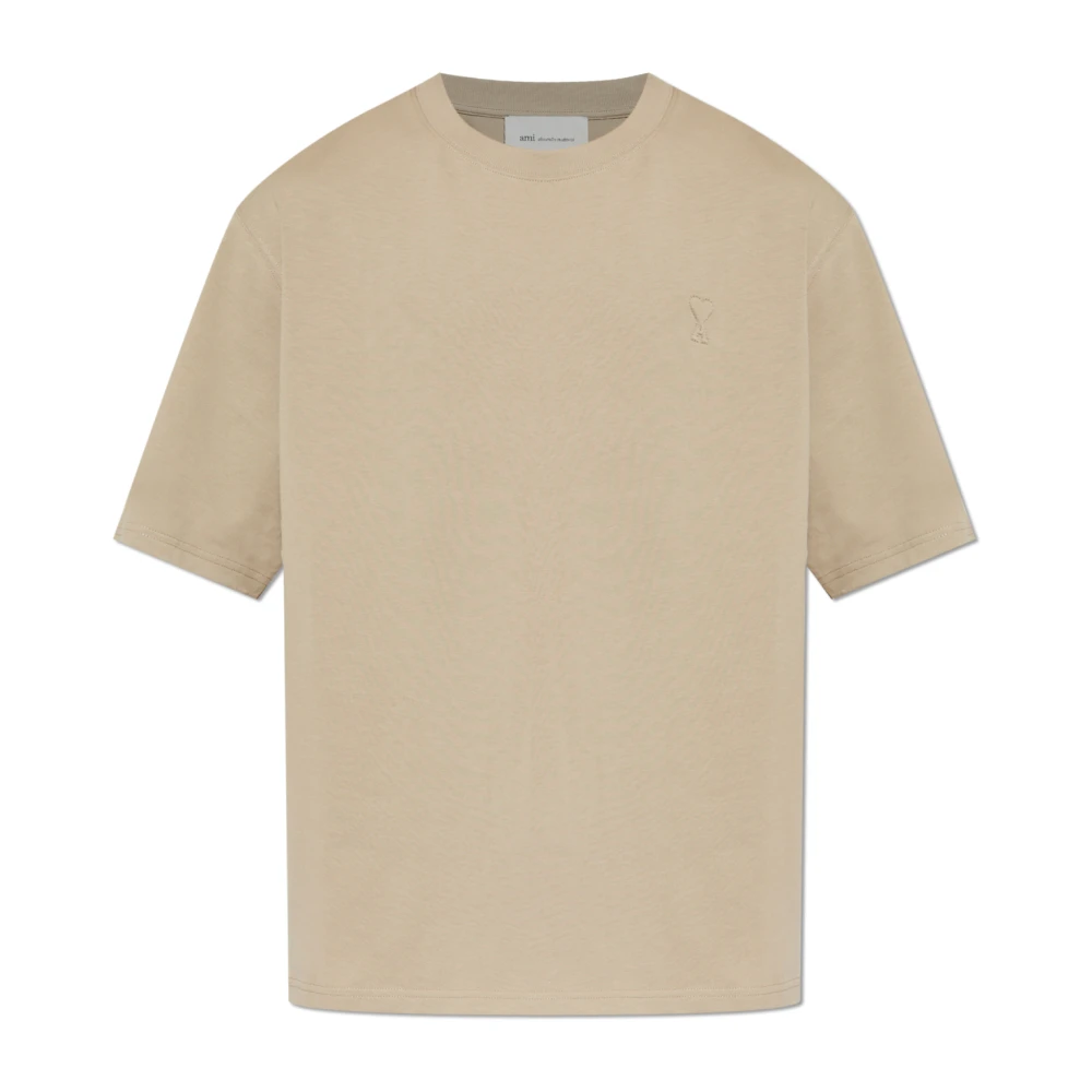 Ami Paris Uomo Beige Top, Xl, New,