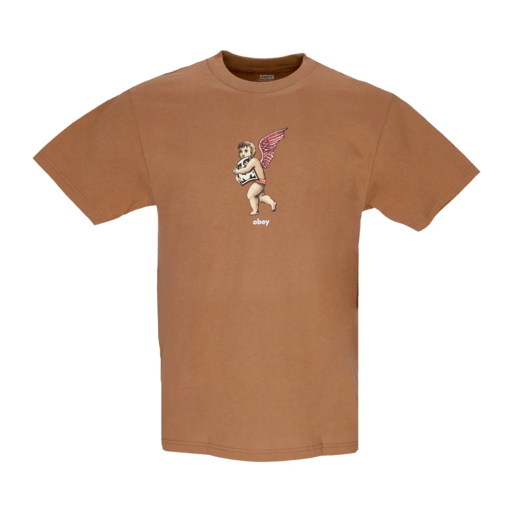 Obey Klassieke Bruine Suiker Heren T-shirt Brown Heren