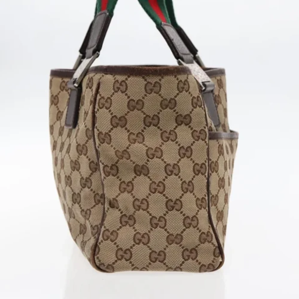 Gucci Vintage Pre-owned Canvas gucci-bags Beige Dames