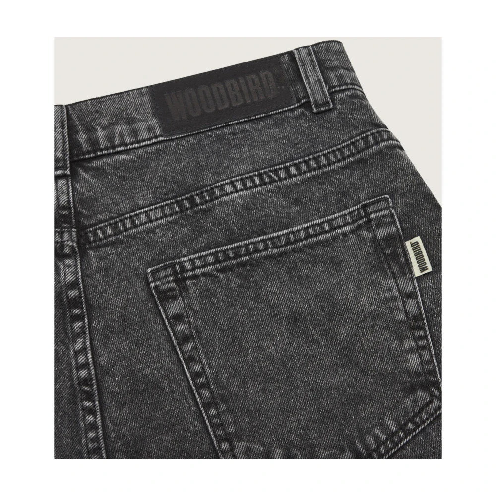 Woodbird Zwarte jeans met Thun-stijl Gray Heren