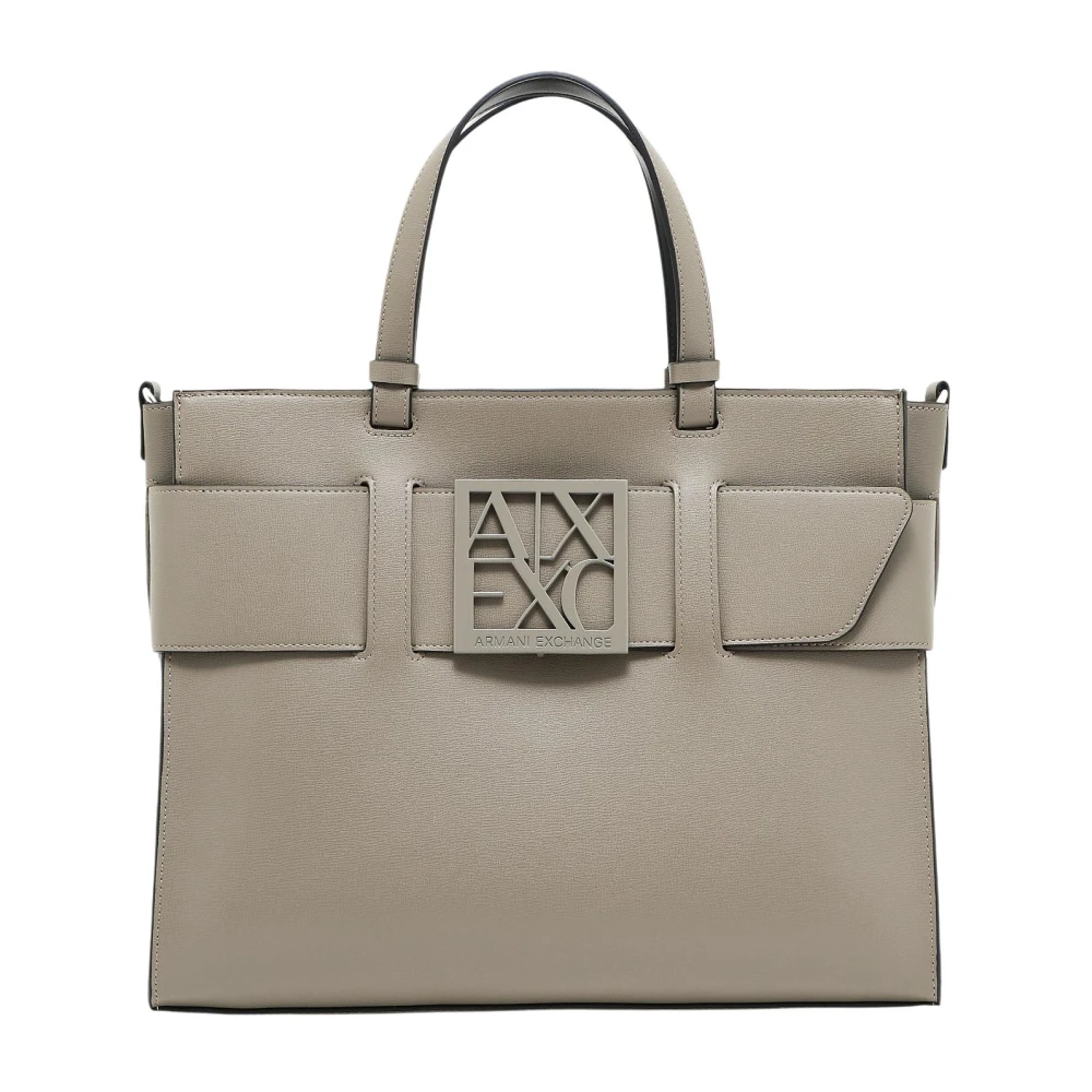 Armani Exchange Vrouw Beige Logo Quadrato 942689 0A874