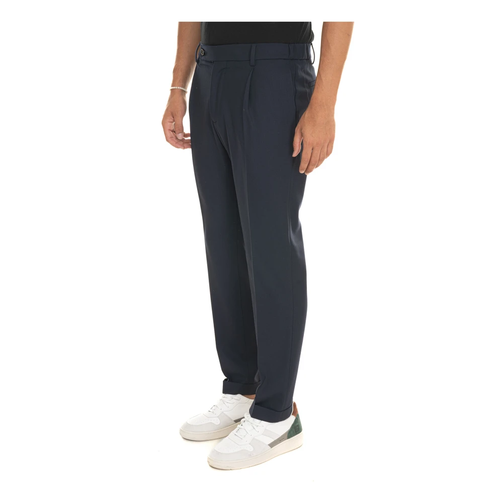 Berwich Retro Chino Broek Blue Heren