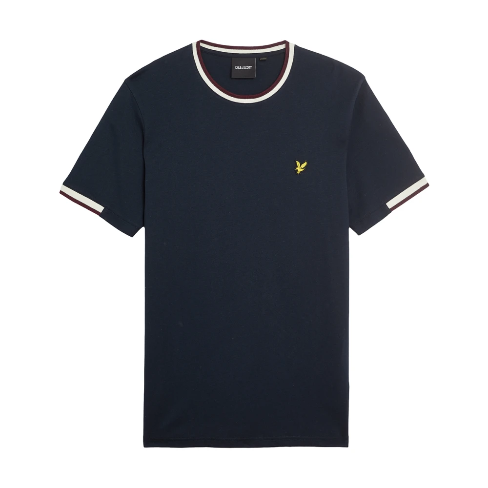 Lyle & Scott SS T-shirts Half Tipped T-shirt Blue Heren