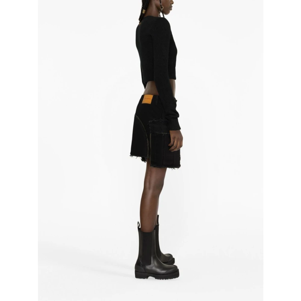 Heron Preston Zwarte Open Voorkant Cardigan Trui Black Dames