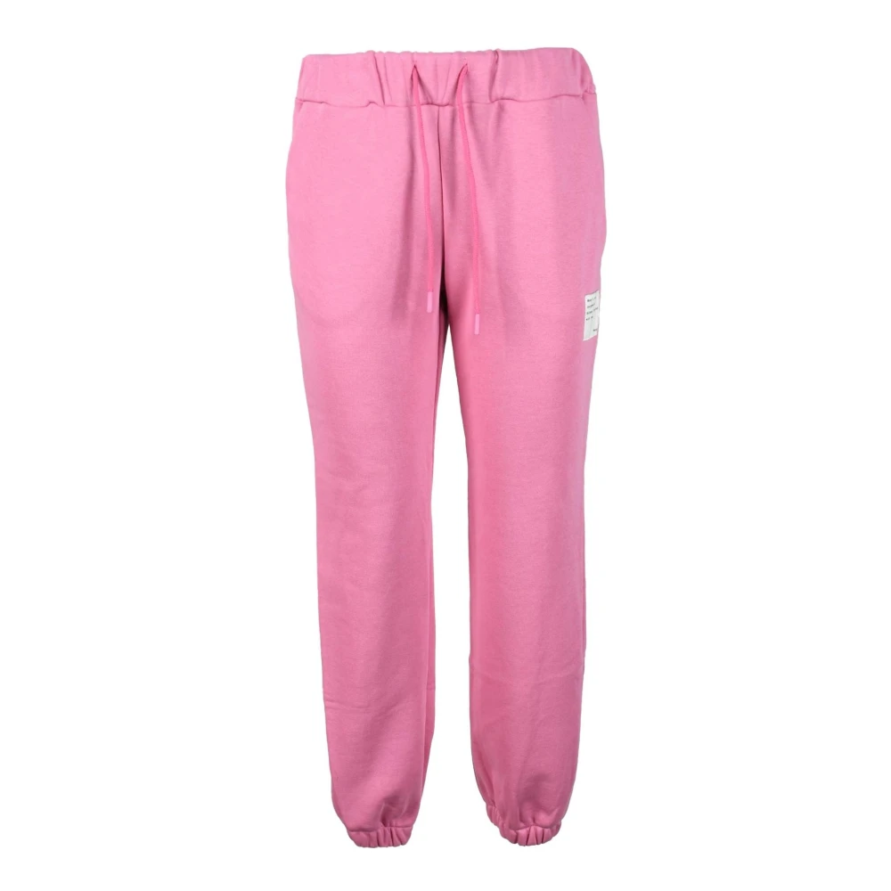 Please Katoenmix Casual Broek Pink Dames