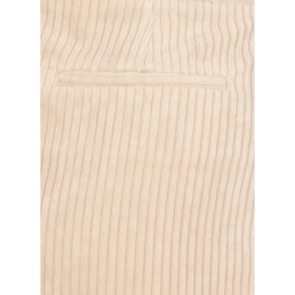 Antonelli Firenze Beige Corduroy Rok met Zakken Beige Dames