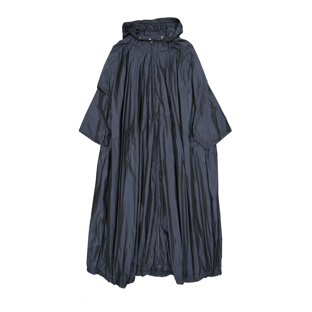Herno Donna Blu - Cappotto Oversize Con Cappuccio - Coats - L