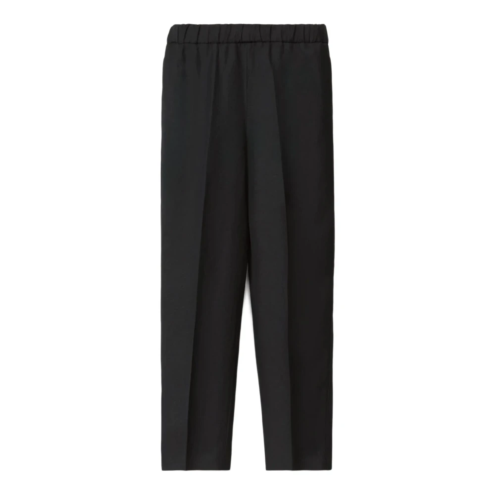 Fabiana Filippi Midnight Blue Linnen Viscose Broek Blue Dames