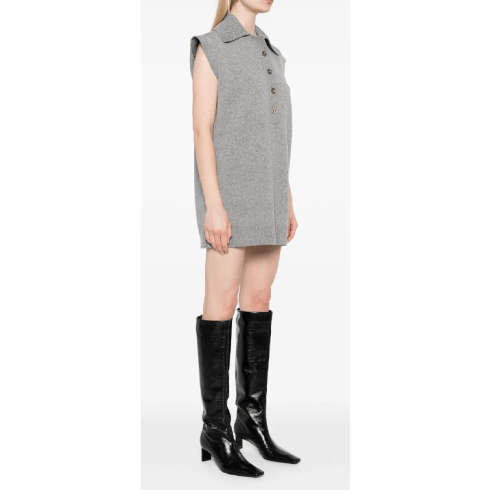 Gucci Mini-jurk met knoopsluiting Gray Dames