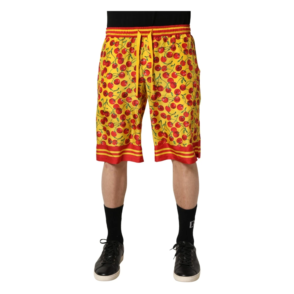 Dolce & Gabbana Men's Yellow Bermuda Shorts - Bermudas - M - Shorts