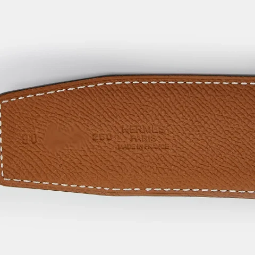 Hermès Vintage Pre-owned Leather belts Black Heren