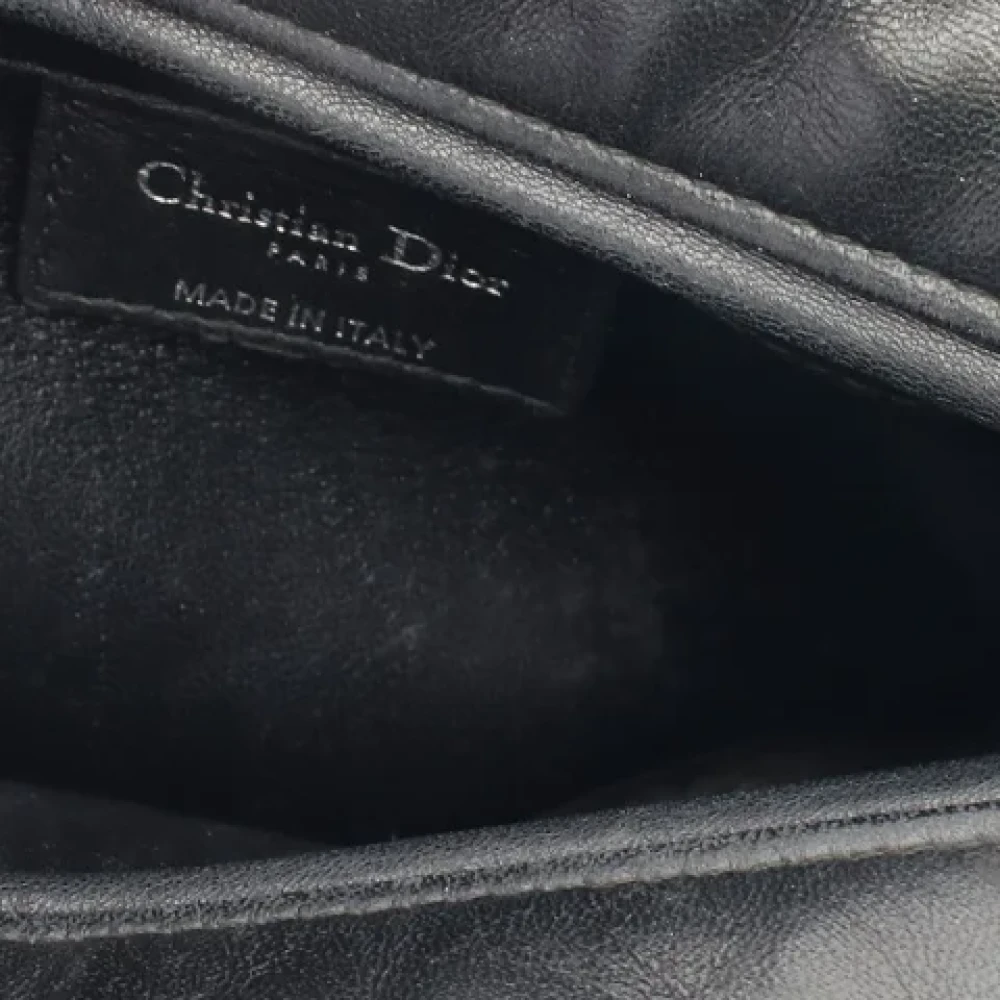 Dior Vintage Pre-owned Leather dior-bags Black Dames
