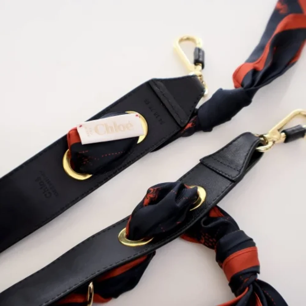 Chloé Pre-owned Leather belts Blue Dames